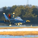 Illustration for article titled Watch Blue Angel #7 Ice Skate Off The Runway At Brunswick Airport